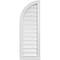 Ekena Millwork Quarter Round Top Left Surface Mount PVC Gable Vent w/ 2"W x 2"P Brickmould Sill Frame, 14"W x 40"H GVPQL14X4003SF - alternate 1